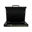 StarTech.com 8 Port Rack KVM Konsole mit 1,8 m Kabeln - US Tastatur(QWERTY), Integrierter KVM Switch Produktbild Additional View 1 S