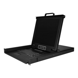 StarTech.com 16 Port Rack KVM Konsole mit 1,8 m Kabeln - US Tastatur(QWERTY), Integrierter KVM Switc Produktbild