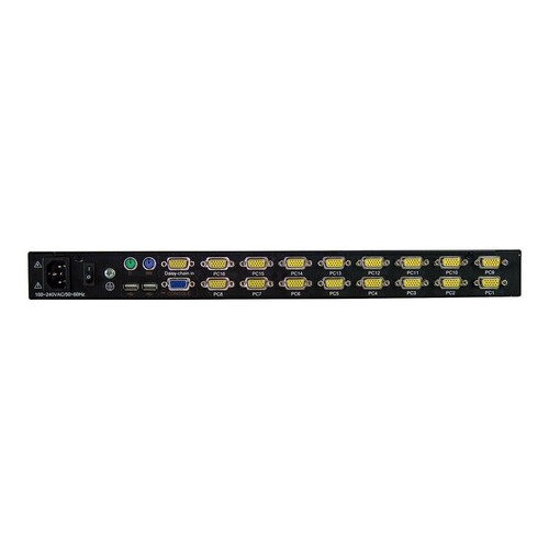 StarTech.com 16 Port Rack KVM Konsole mit 1,8 m Kabeln - US Tastatur(QWERTY), Integrierter KVM Switc Produktbild Additional View 3 L
