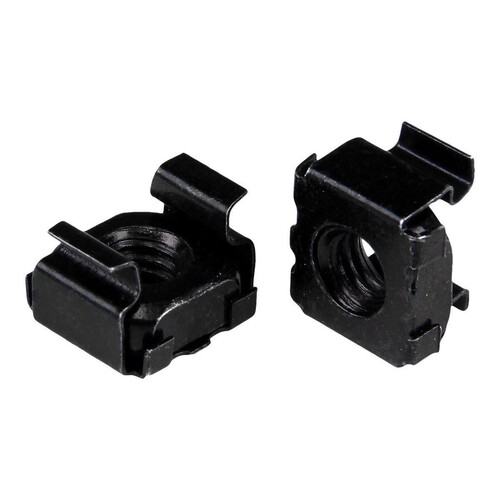 StarTech.com CABCAGENUTS1032 Kafigmuttern (10-32, fur Server-Rack, 50 Stuck, schwarz) Produktbild Additional View 2 L