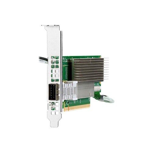 HPE InfiniBand HDR MCX653105A-HDAT - Netzwerkadapter Produktbild Front View L