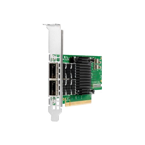 HPE InfiniBand HDR100 MCX653106A-ECAT - Netzwerkadapter Produktbild Front View L