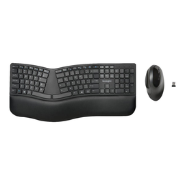 Tastatur + Mouse Set Pro Fit Ergo Wireless schwarz Kensington K75406DE Produktbild