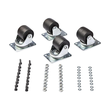 StarTech.com Heavy Duty Casters for Server Racks/Cabinets, Set of 4 Universal M6 2-inch Swivel Caste Produktbild