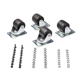 StarTech.com Heavy Duty Casters for Server Racks/Cabinets, Set of 4 Universal M6 2-inch Swivel Caste Produktbild