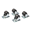 StarTech.com Heavy Duty Casters for Server Racks/Cabinets, Set of 4 Universal M6 2-inch Swivel Caste Produktbild Additional View 1 S