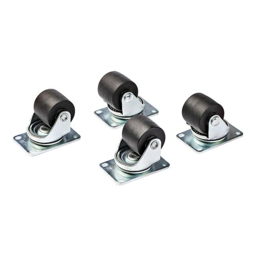 StarTech.com Heavy Duty Casters for Server Racks/Cabinets, Set of 4 Universal M6 2-inch Swivel Caste Produktbild Additional View 1 L