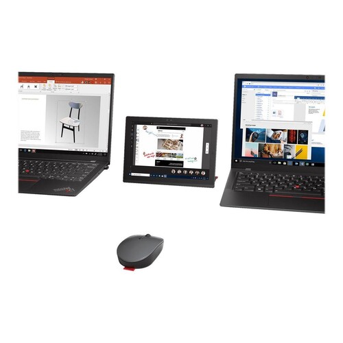 Lenovo Go Multi-device - Maus - optisch blau Produktbild Additional View 1 L