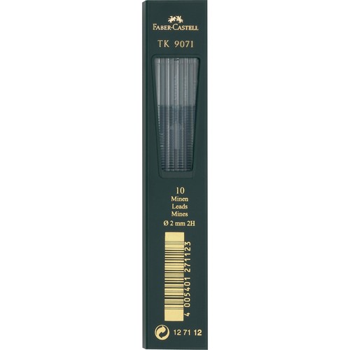 Fallminen TK 9071 2H 2mm Faber Castell 127112 (DS=10 STÜCK) Produktbild Front View L