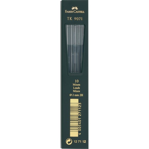 Fallminen TK 9071 2H 2mm Faber Castell 127112 (DS=10 STÜCK) Produktbild Front View L