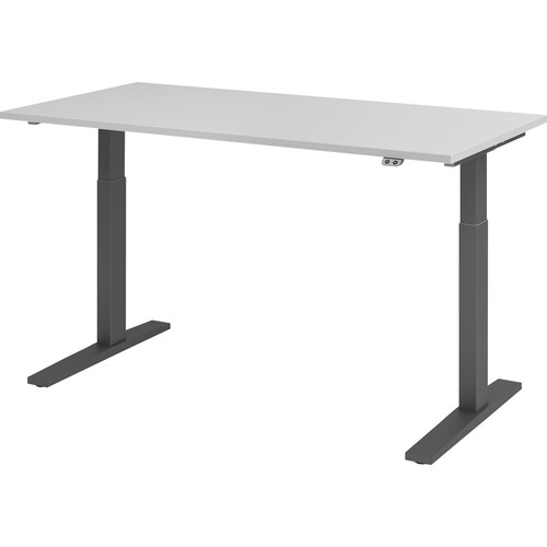 Hammerbacher Schreibt. VXMKA16/5/G el.160x80cm graphit/grau Produktbild Front View L
