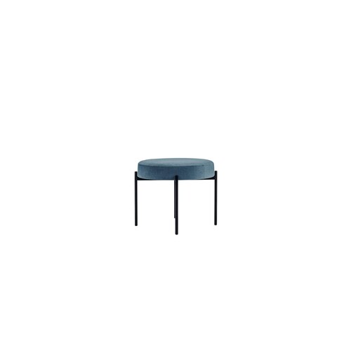 Paperflow Hocker GAIA GBRT.01.06 rund Stoff sw/bl Produktbild Front View L