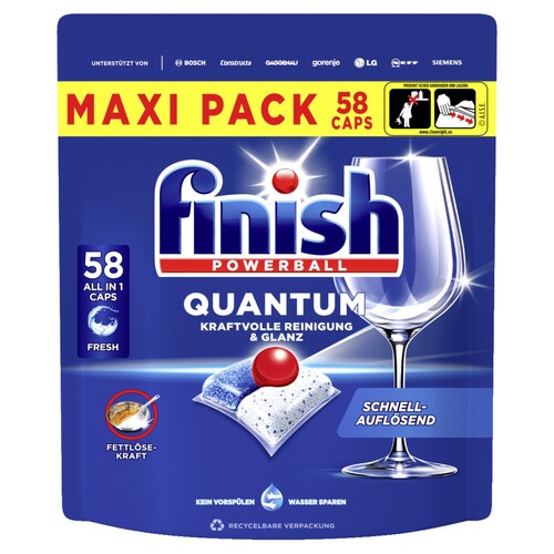 FINISH Spülmaschinentabs Quantum Fresh 3282477 58St. (PACK=58 STÜCK) Produktbild Front View L