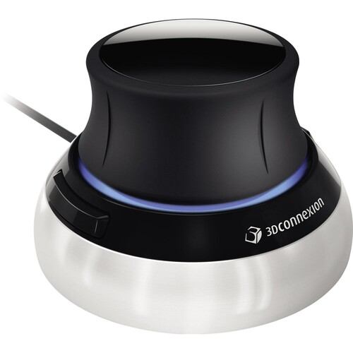 SPACEMOUSE 3D-Maus Compact 3DX-700059 kabelgeb. optisch sw/si Produktbild Front View L