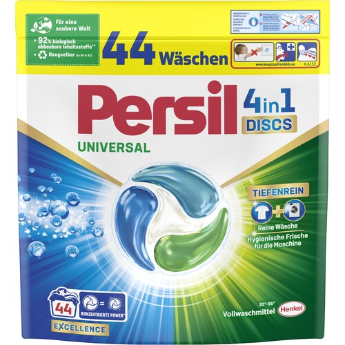 Persil Waschmittel 4in1 Discs Universal PDU44 44St (PACK=44 STÜCK) Produktbild Front View L