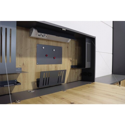 Hammerbacher Wandschreibtisch Mini Office VWO12/G/R Produktbild Additional View 3 L