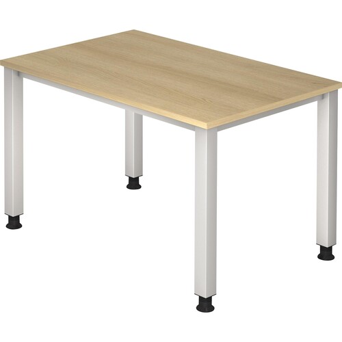 Hammerbacher Schreibtisch VQS12/E 4Fuß 120x80cm eiche Produktbild Front View L