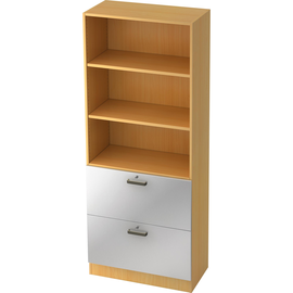 Hammerbacher Registraturschrank V7300/6/S/SG 5OH buche/silber Produktbild