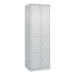 C+P Schließfachschrank Classic PLUS 2x4Fächer 1850x600x500mm l.gr/l.gr Produktbild
