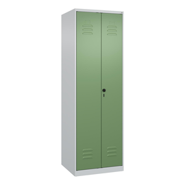C+P Schwarz-Weiß-Spind Classic PLUS 1850x600x500mm 2Abteile lgr/rgn Produktbild