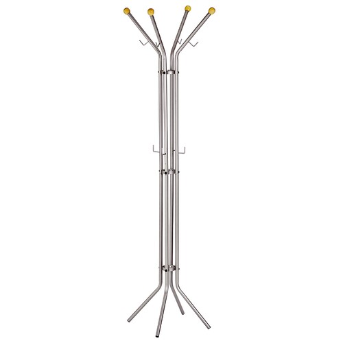 ALCO Garderobenständer 2800 52x180x52cm silber Produktbild Front View L