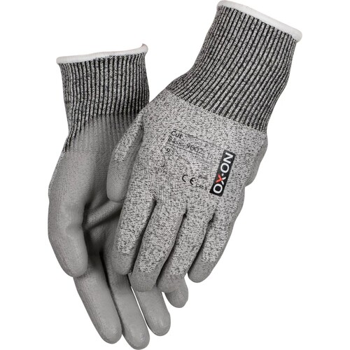 OX-ON Schnittschutzhandschuh Polyester Cut Basic 9002 / Gr. 11 / grau Produktbild Additional View 1 L