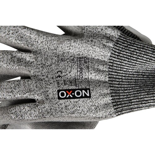 OX-ON Schnittschutzhandschuh Polyester Cut Basic 9002 / Gr. 11 / grau Produktbild Additional View 5 L