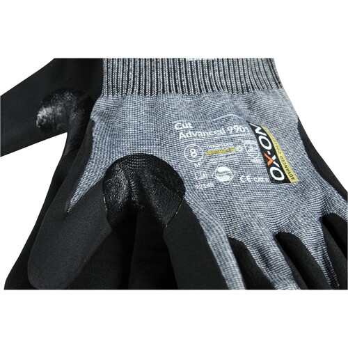 OX-ON Schnittschutzhandschuh Nylon Cut Advanced 9901 / Gr. 9 / grau-schwarz Produktbild Additional View 5 L