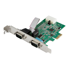 StarTech.com 2 Port Serielle PCI Express RS232 Adapter Karte - Serielle PCIe RS232 Kontroller Karte Produktbild