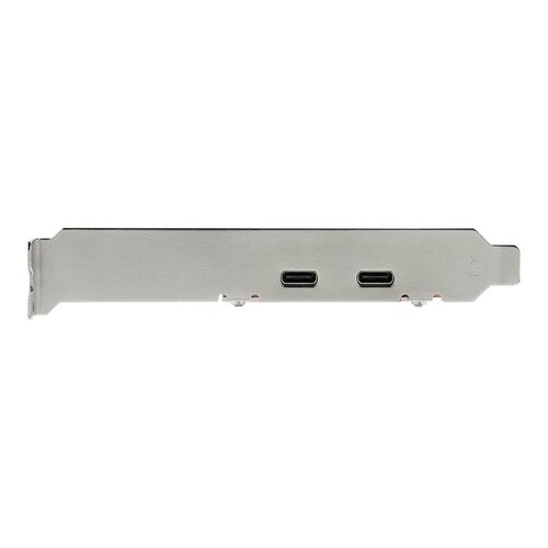 StarTech.com PCIe USB 3.1 Card, 2x USB C 3.1 Gen 2 10Gbps, PCIe Gen 3 x4, ASM3142 Chipset, USB Type- Produktbild Additional View 1 L
