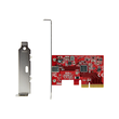 StarTech.com 1-Port USB-C PCIe Adapter - USB-C SuperSpeed 20 Gbit/s PCI Express 3.0 x4 Host Controll Produktbild Additional View 1 S
