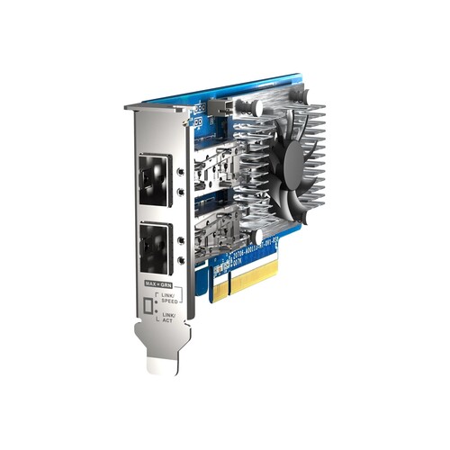 QNAP QXG-25G2SF-CX6 - Netzwerkadapter - PCIe 4.0 x8 Low-Profile Produktbild Additional View 3 L