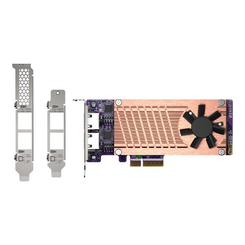QNAP QM2-2P2G2T - Speicher-Controller - M.2 - M.2 NVMe Card / PCIe 3.0 (NVMe) Produktbild Additional View 1 L