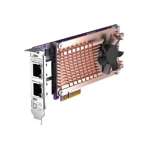 QNAP QM2-2P2G2T - Speicher-Controller - M.2 - M.2 NVMe Card / PCIe 3.0 (NVMe) Produktbild Additional View 2 L