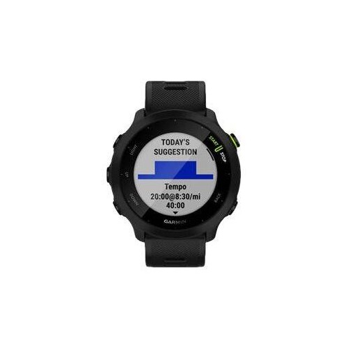 Garmin Forerunner 55 - Schwarz - Sportuhr mit Band - Silikon - schwarz - Anzeige 2.63 cm (1.04") Produktbild Additional View 4 L