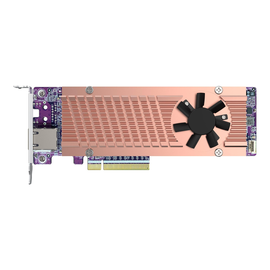 QNAP QM2-2P410G1T - Speicher-Controller mit 10GBASE-T Port - M.2 - PCIe 4.0 x4 (NVMe) Produktbild