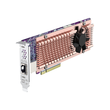 QNAP QM2-2P410G1T - Speicher-Controller mit 10GBASE-T Port - M.2 - PCIe 4.0 x4 (NVMe) Produktbild Additional View 3 S