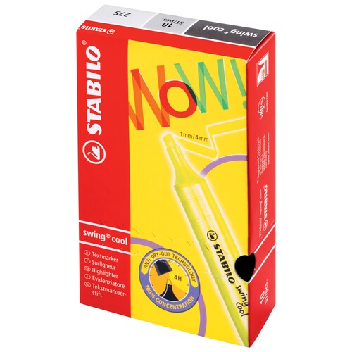 Textmarker Swing Cool 275 1-4mm Keilspitze rot Stabilo 275/40 Produktbild Additional View 3 L