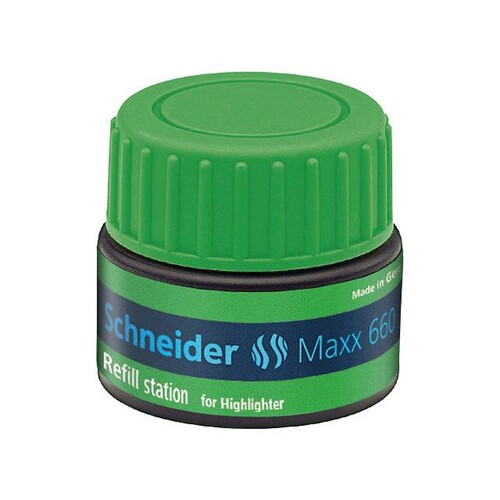 Textmarker Refill station Maxx 660 grün Schneider 166004 (ST=30 MILLILITER) Produktbild Front View L