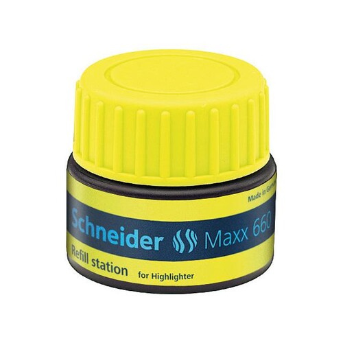 Textmarker Refill station Maxx 660 gelb Schneider 166005 (ST=30 MILLILITER) Produktbild Front View L