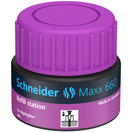 Textmarker Refill station Maxx 660 lila Schneider 166008 (ST=30 MILLILITER) Produktbild