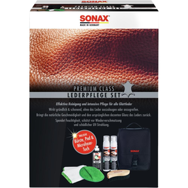 Lederpflege Premium Class Set für Glattleder mit UV-Schutz 3x250ml Sonax 02819410 (SET=7 STÜCK) Produktbild