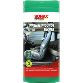 Reinigungstücher Tücher Box für Fahrzeuginnenraum Sonax 04122000 (DOSE = 25 TÜCHER) Produktbild
