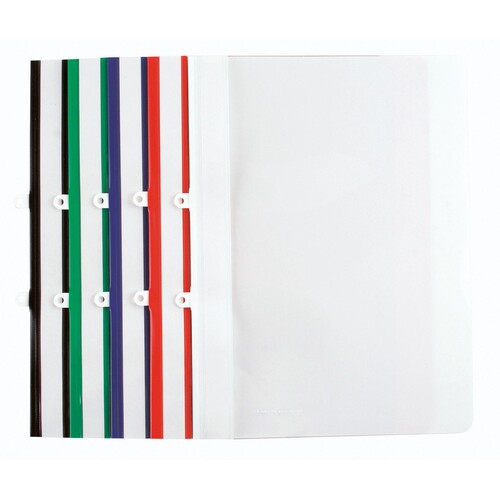 Schnellhefter mit Abheftvorrichtung A4 weiß PVC Soennecken 1420 Produktbild Additional View 1 L