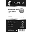 Wochenplan 2026 für Organizer Mini 79x125mm 1Woche/2Seiten horizontal Chronoplan 50616 Produktbild