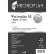 Wochenplan 2026 für Organizer A5 1Woche/2Seiten Chronoplan horizontale Spalten 148x210mm  50236 Produktbild