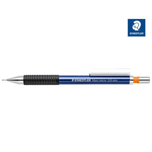 Druckbleistift mit Gummigriffzone Mars micro 775 0,9mm blau Staedtler 77509 Produktbild Front View L