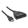Manhattan HDMI Switch 2-Port, 1080p, Connects x2 HDMI sources to x1 display, Manual Switching (via b Produktbild Additional View 3 S