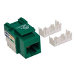Intellinet Cat5e Modularbuchse, UTP, Grün - Keystone Jack Produktbild Additional View 1 S