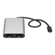 StarTech.com Thunderbolt 3 zu Dual DisplayPort Adapter - 4K 60Hz - Mac und Windows kompatibel - Thun Produktbild